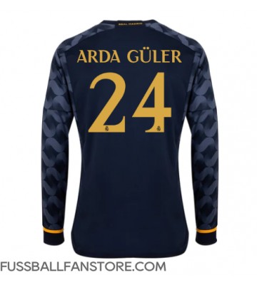 Real Madrid Arda Guler #24 Replik Auswärtstrikot 2023-24 Langarm